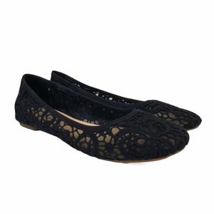 Lucky Brand Eartha Lace/Mesh Flats   VGC